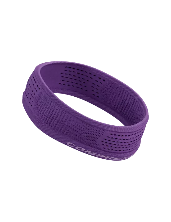 Compressport Unisex Thin Headband On/Off - Sweat-Wicking Sports Headband for Running, Cycling & Workouts - Lightweight & Breathable (Lilac)