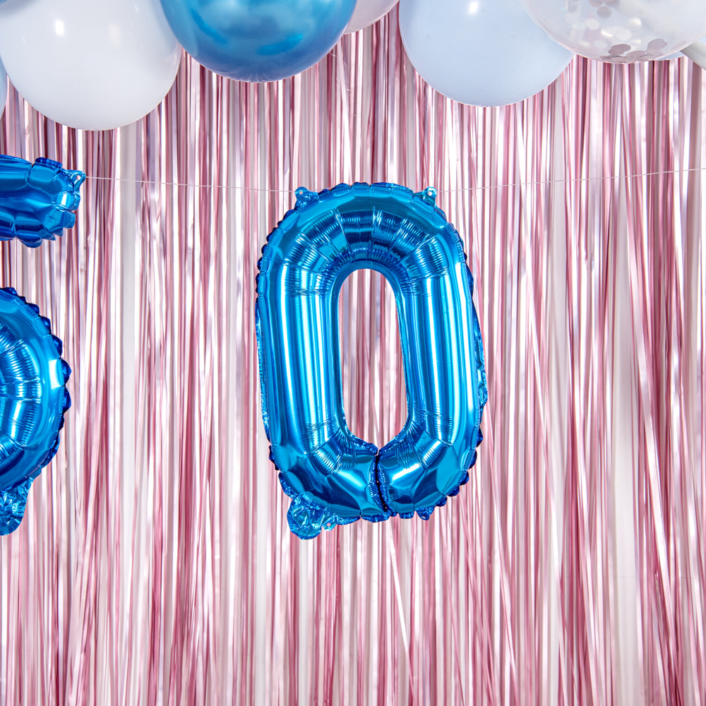 Balloonify Blue Mylar Number 0 Balloon - 16 Inch - 1 Count Box - Perfect for Birthdays, Anniversaries & Party Decorations