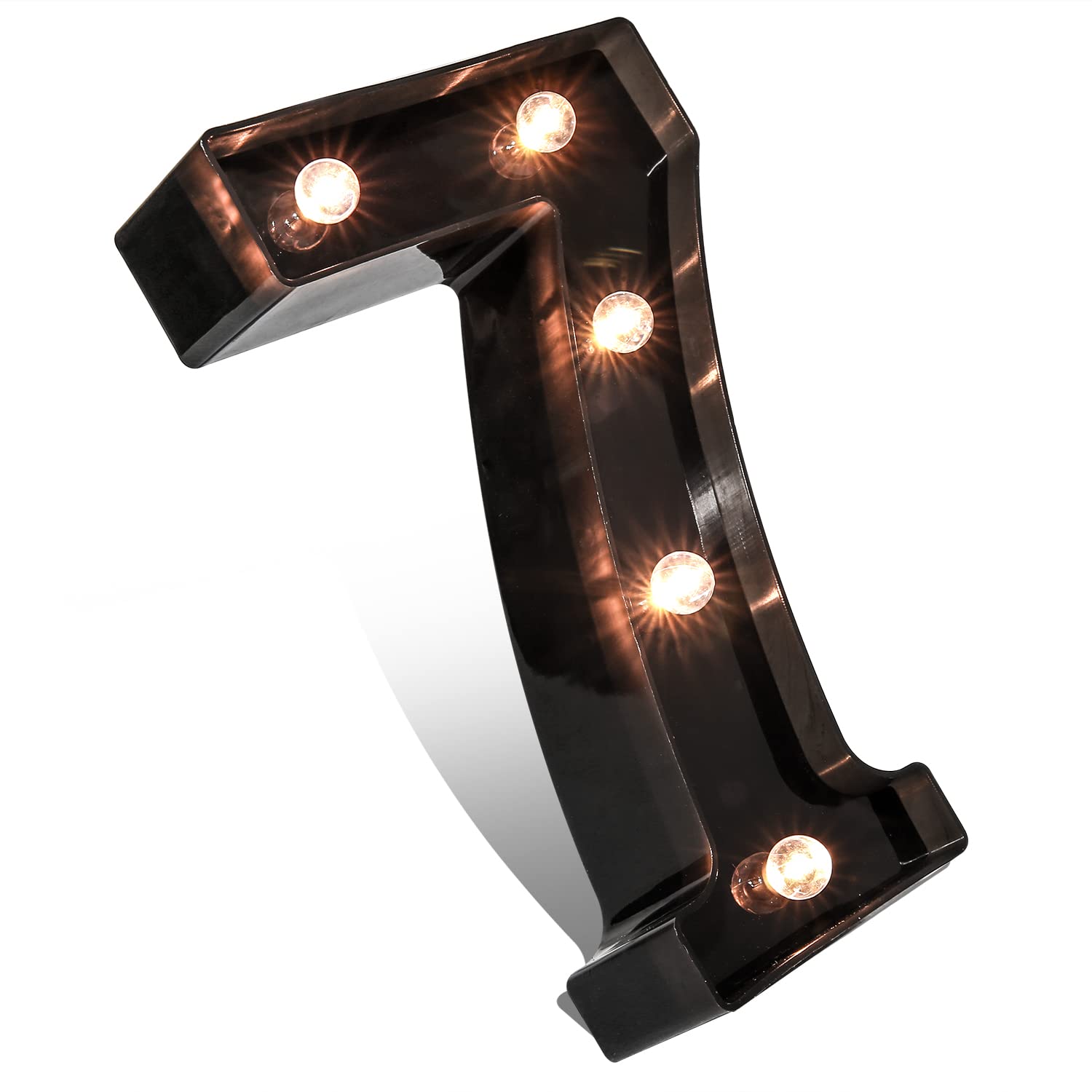 LED Alphabet & Number Lights (A-Z, 0-9) - Black Marquee Letter Signs for Wedding, Birthday, Party & Home Bar Decor - Perfect for Event Lighting & Wall Decorations