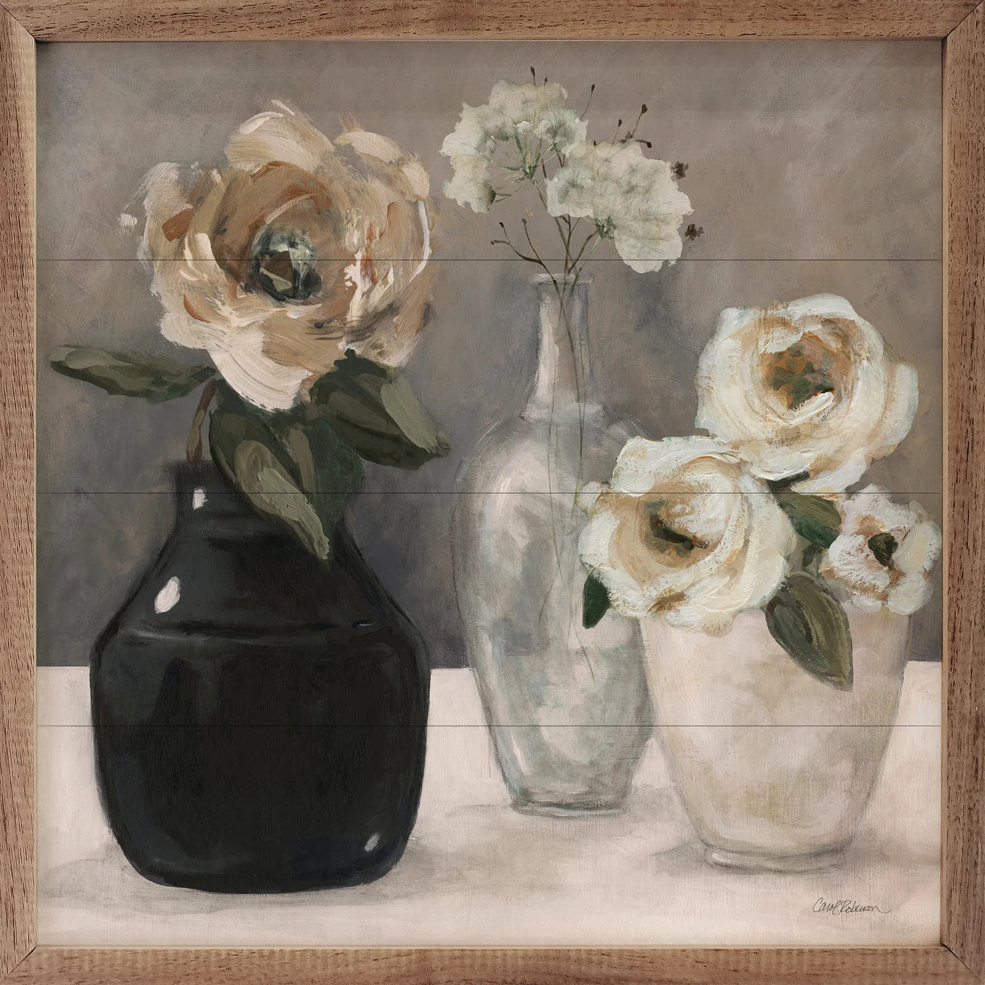 Contrasting Focus I By Carol Robinson - Premium Wood Framed Wall Art Print - Perfect for Living Room, Bedroom & Office Decor
