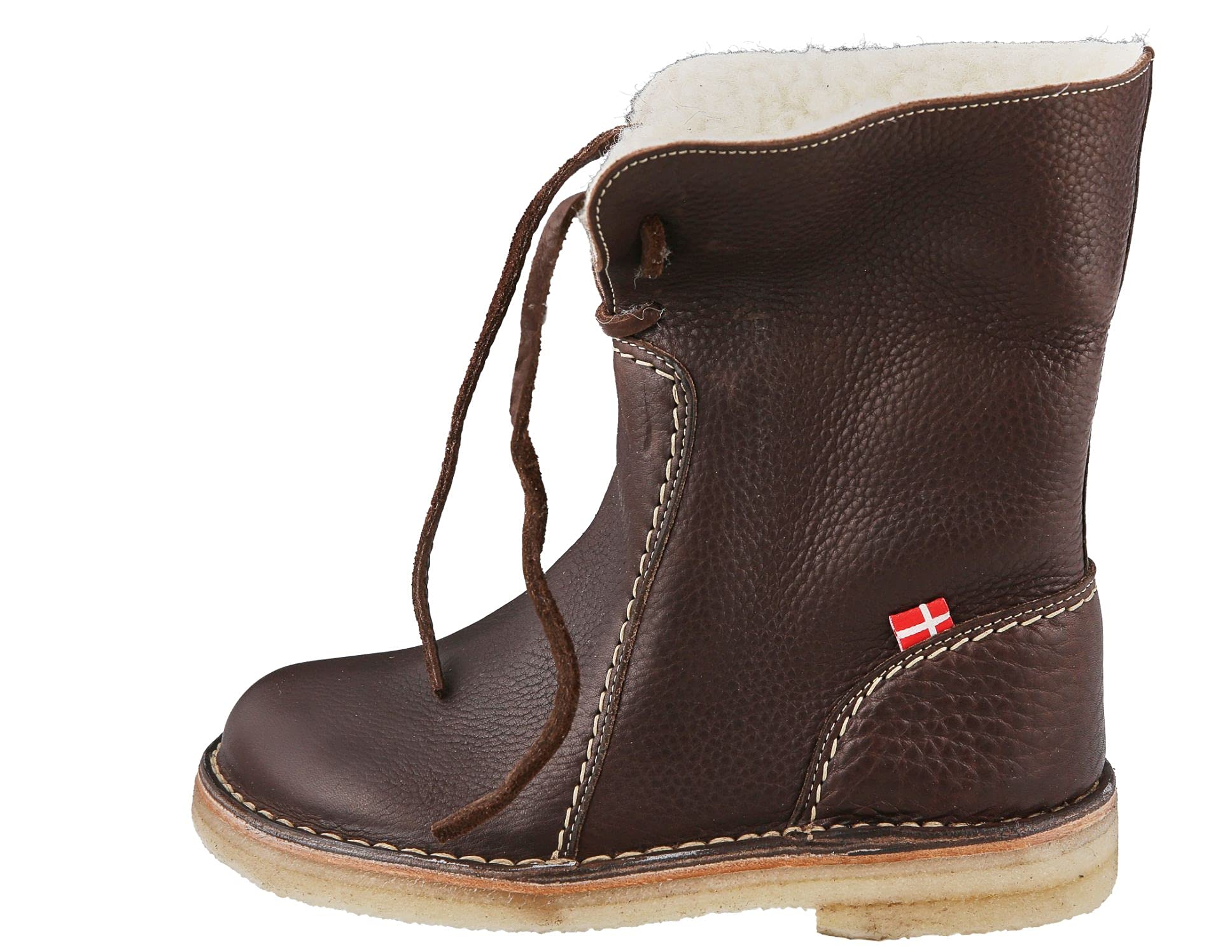 Duckfeet Arhus Unisex Winter Boots - Wool-Lined Pebbled Leather Boots for Men & Women in Chocolate Brown | Waterproof & Comfortable for Outdoor, Hiking & Casual Wear