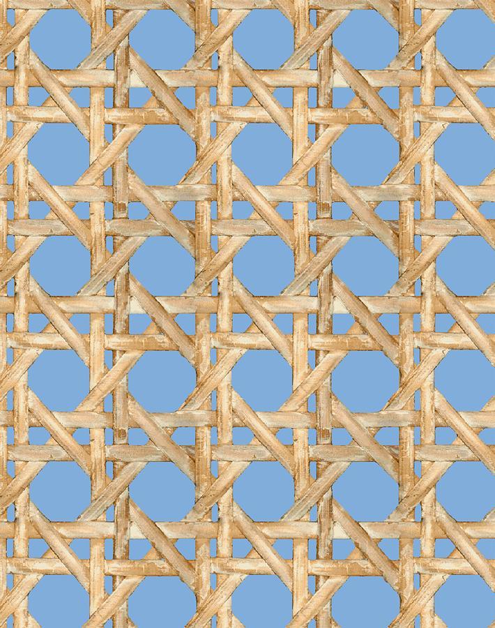 Wallshoppe Faux Caning Wallpaper - Stylish Denim Textured Peel and Stick Wallpaper for Living Room, Bedroom & Home Decor