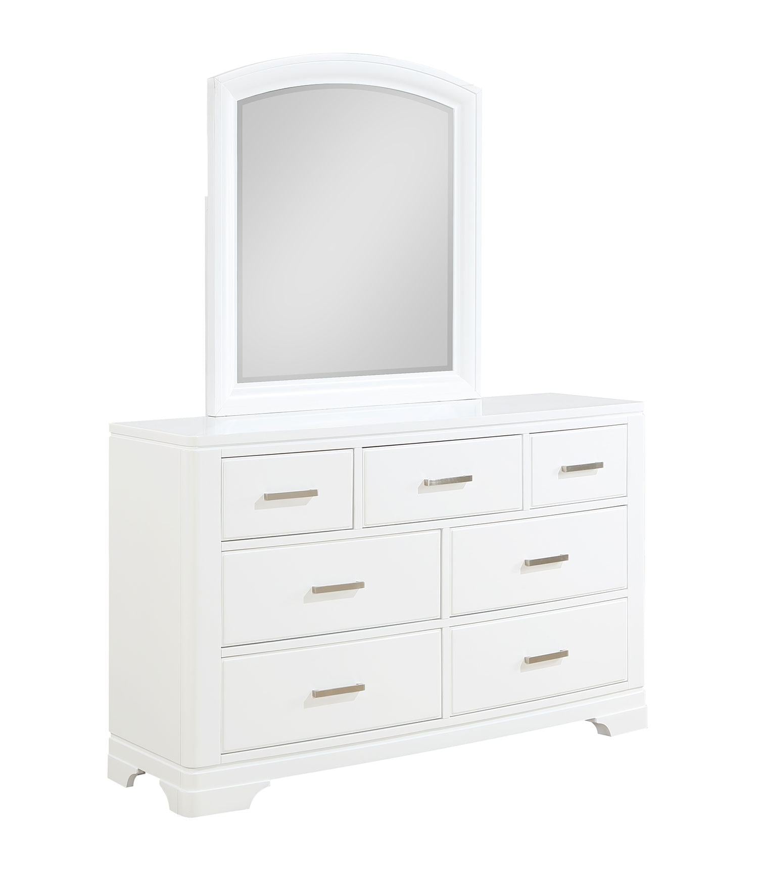 Arista 6-Piece Twin Size Storage Bedroom Set - White | Space-Saving Bedroom Furniture for Kids, Teens & Small Rooms