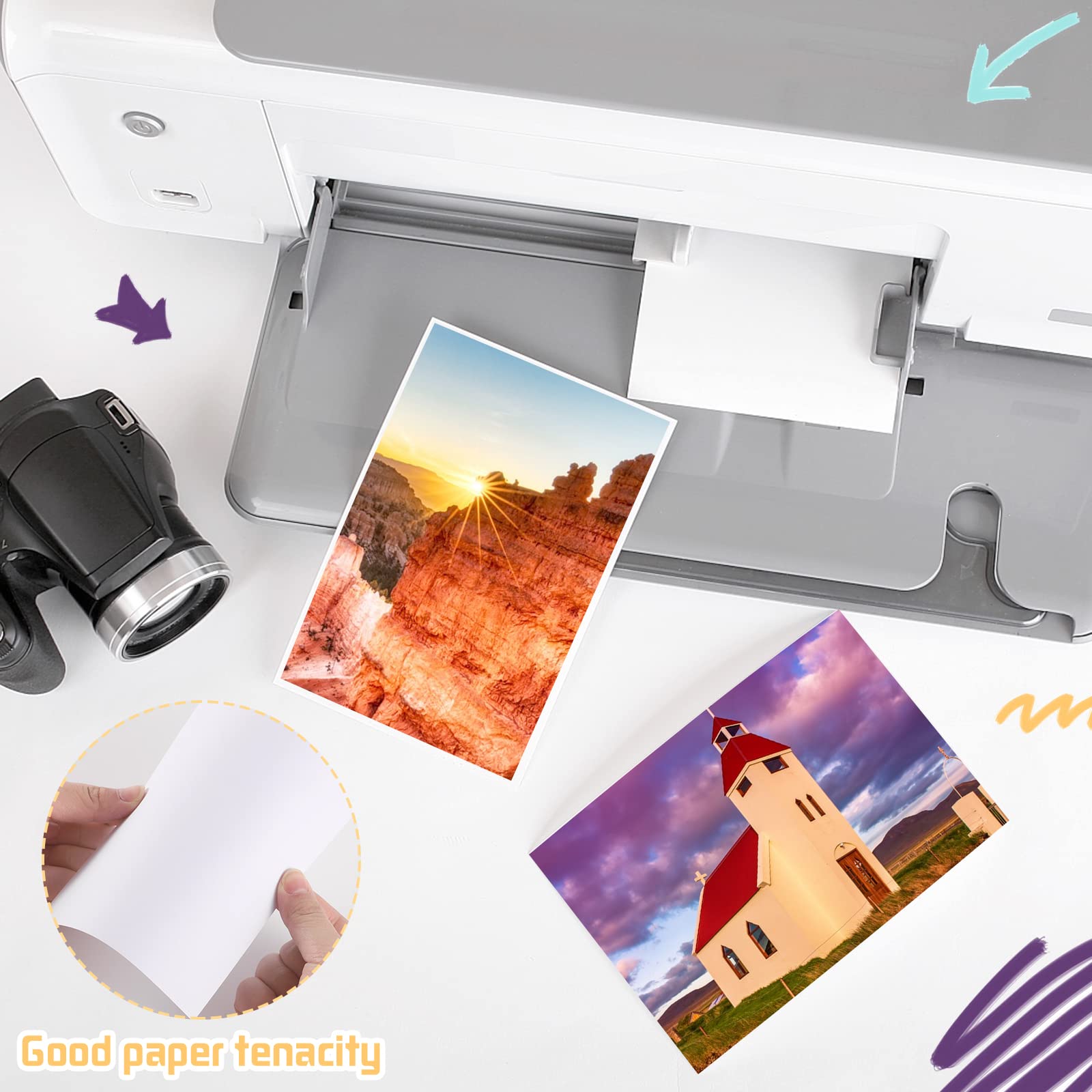 200 Pack 5x7 Cardstock Paper - 80lb Heavyweight White Cardstock for Printing, Postcards, Wedding Invitations & Thank You Cards | Perfect for DIY Crafts, Scrapbooking & Professional Printing Projects