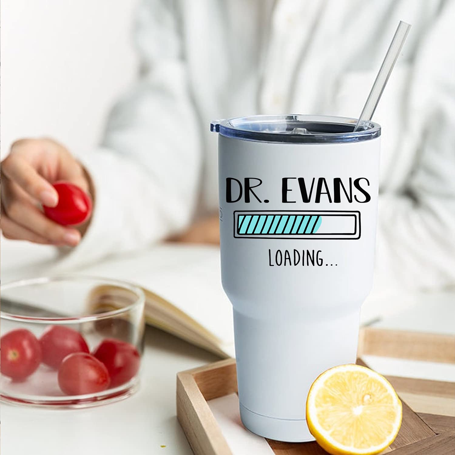 Personalized Doctor Tumbler - Custom Engraved Funny Medical Student Cup - 30oz Stainless Steel Insulated Tumbler with Name - Perfect Gift for Future Doctors & Medical School Graduates - Great for Hospitals, Clinics, and Study Sessions