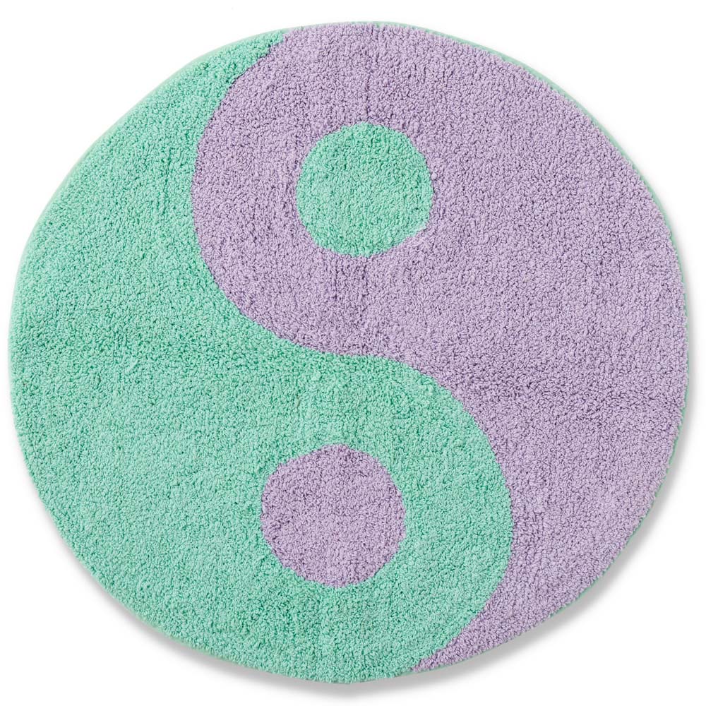 Yin Yang Bath Mat - Non-Slip Soft Absorbent Bathroom Rug for Shower, Tub & Floor - Perfect for Spa, Yoga & Meditation Spaces
