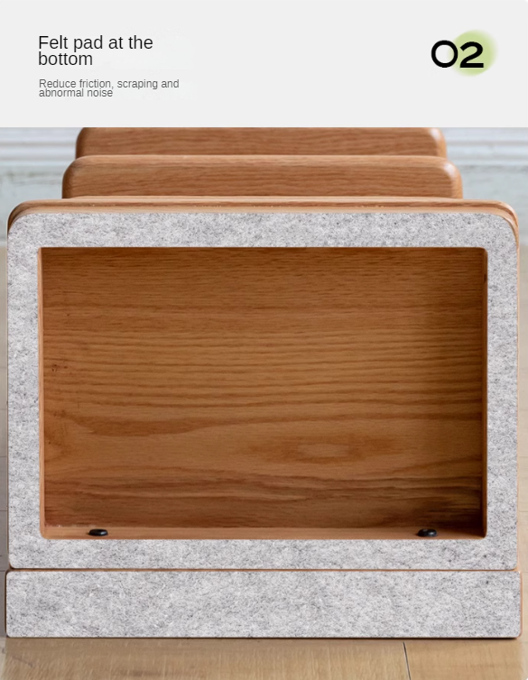 Premium Oak Solid Wood Multi-Layer Storage Shelf - Organize Books, Toys, and Home Decor - Perfect for Living Room, Bedroom, and Office Organization