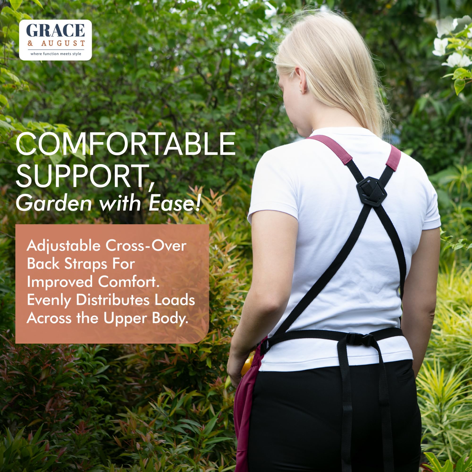 Durable Gardening Apron with 7 Pockets & Internal Drawstring Bag for Women & Men - Waterproof Work Apron for Planting, Harvesting, Cooking & DIY Projects - Perfect Gardening Gift for Outdoor Enthusiasts