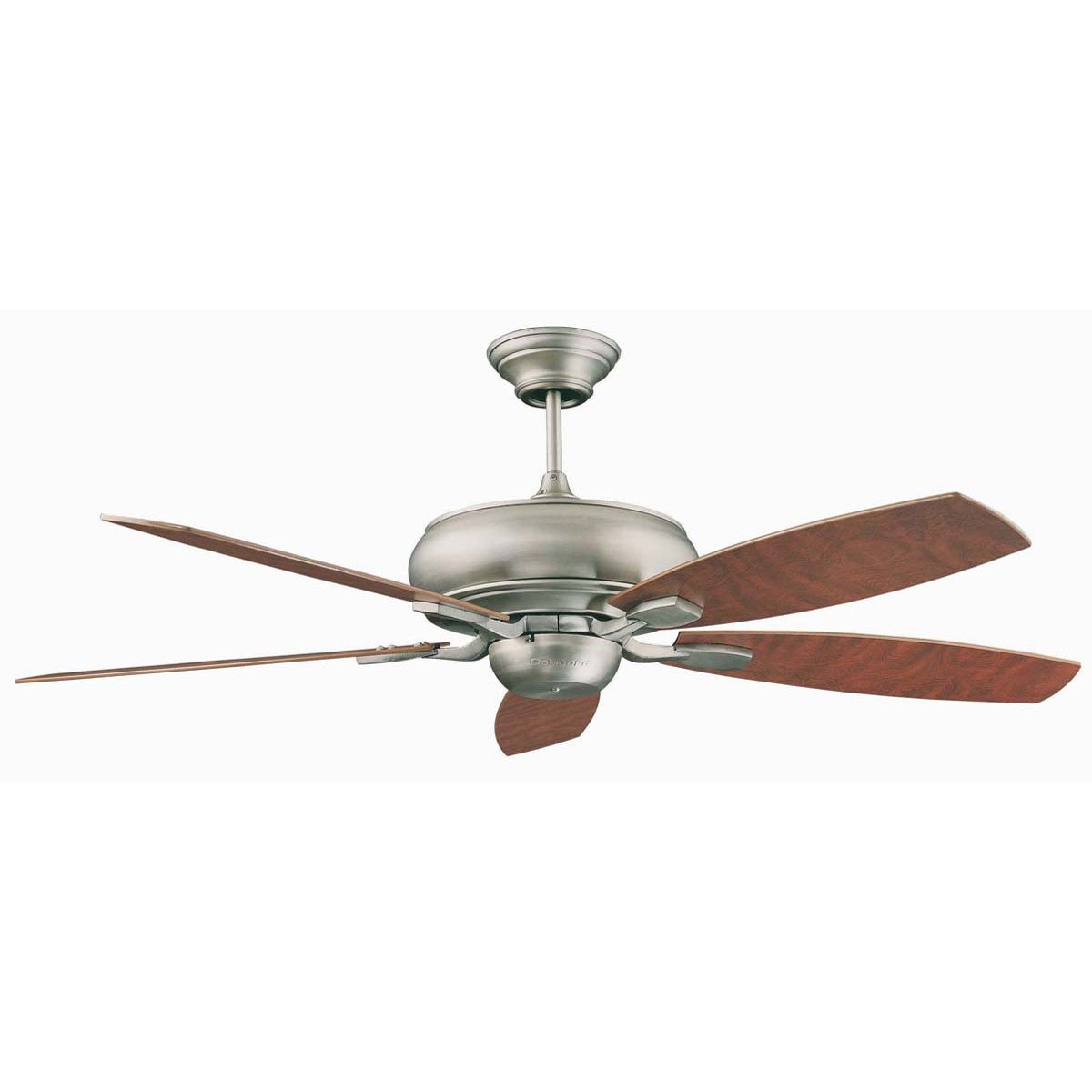 Concord Fans Contemporary 70-Inch Satin Nickel Ceiling Fan with Rosewood Blades - Perfect for Living Room, Bedroom & Large Spaces