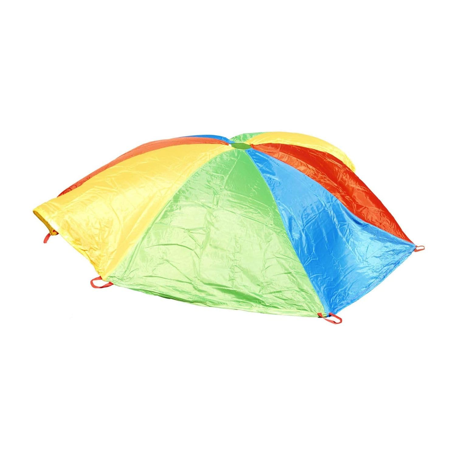 GONGE 12-Foot Colorful Parachute Play Toy for Kids - Outdoor Games, Team Activities, and Gym Class Fun