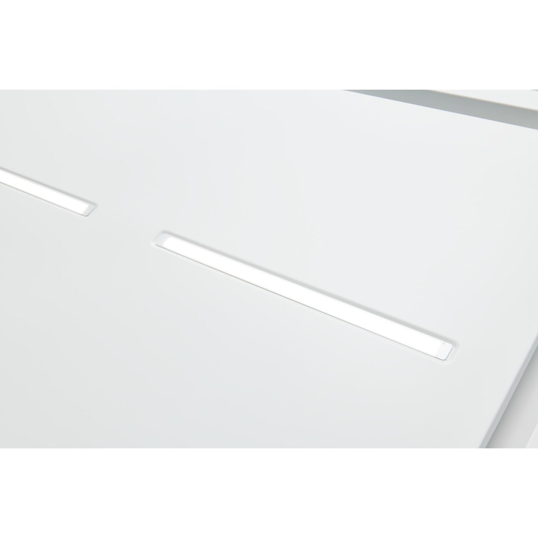 HBC143EWH 43 Inch White Ceiling Mounted Range Hood with LED Light - Powerful Kitchen Ventilation for Smoke & Odor Removal - Ideal for Home Chefs & Modern Kitchens (HBC1 Series)