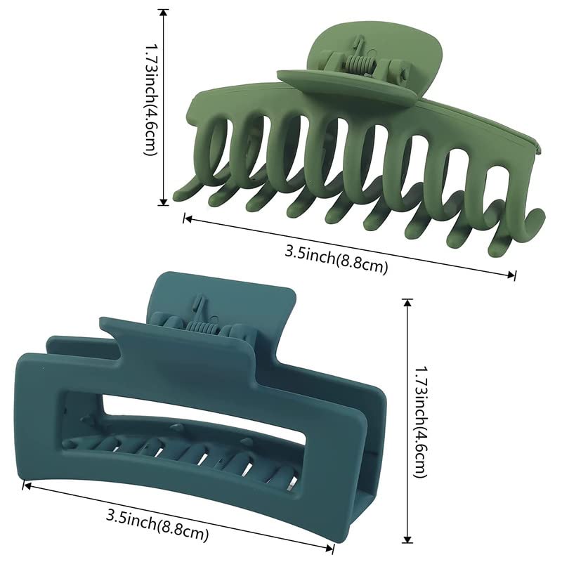 Shidara 6-Piece Large Hair Claw Clips for Women - Matte Non-Slip Strong Hold Hair Clips for Thin to Thick Hair | Perfect for Updos, Ponytails & Everyday Styling