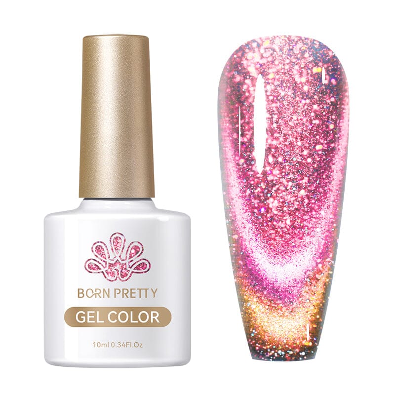 Reflective Glass Cat Magnetic Gel RG01 - 10ml Nail Art Polish for Stunning 3D Designs - Perfect for Salon & Home Manicures