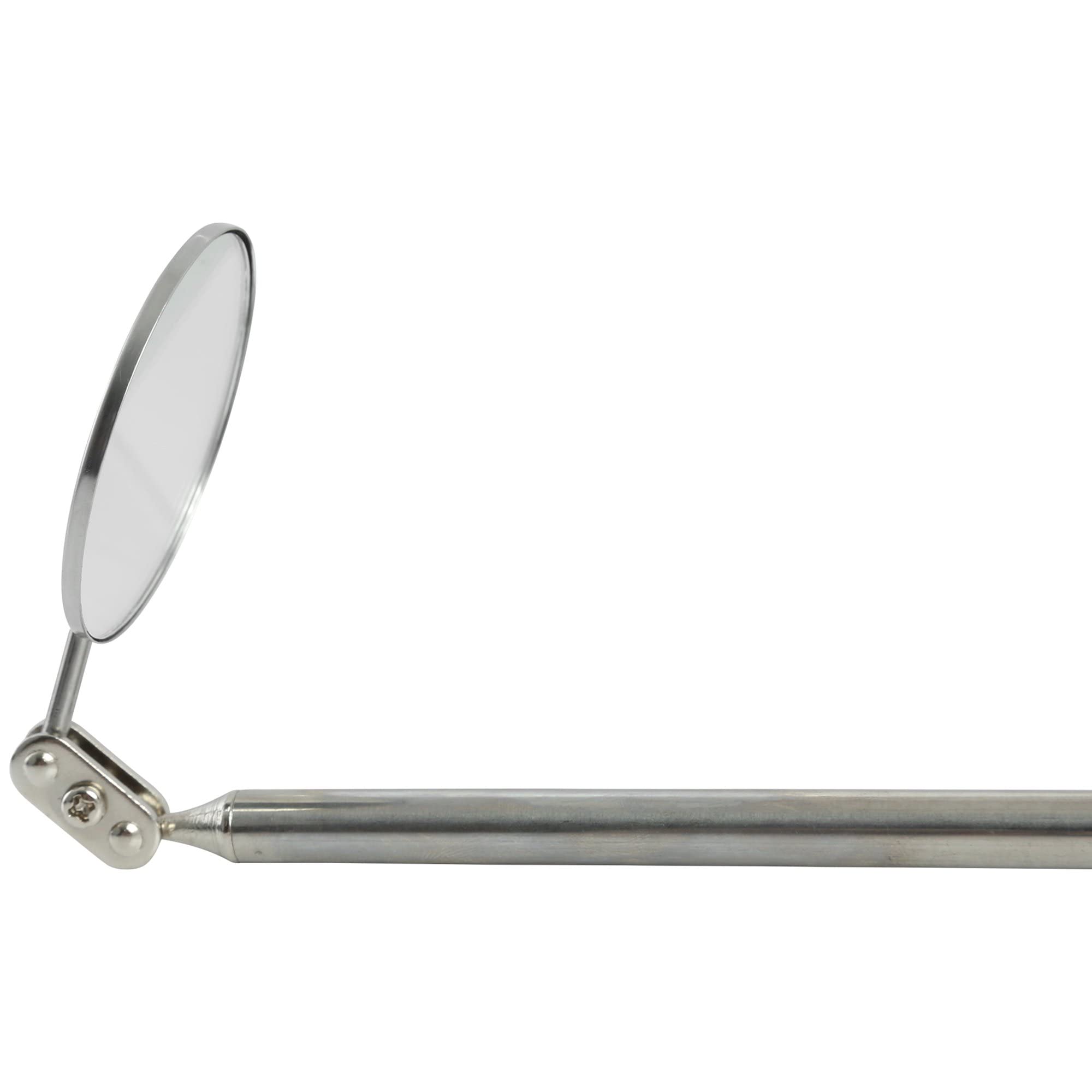 Hyper Tough Inspection Mirror - 360° Swivel & Extendable (8-17.5 Inches) | Perfect for Automotive, HVAC & Home Maintenance