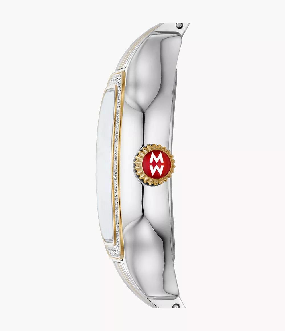 Meggie Two-Tone Diamond Stainless Steel Watch for Women - Elegant Luxury Timepiece for Business, Party & Everyday Wear