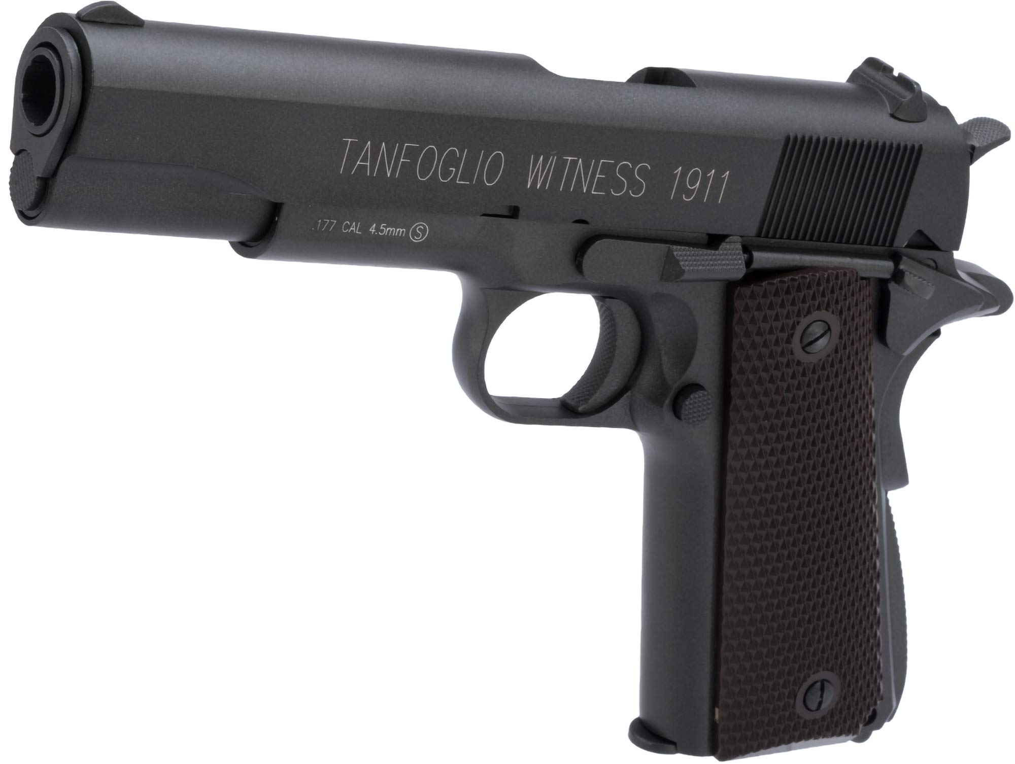 Tanfoglio Witness Metal Blowback 1911 4.5mm Air Pistol (.177 Caliber) - Realistic CO2 Airgun for Target Shooting & Training | Perfect for Backyard Practice & Airsoft Enthusiasts