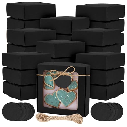 Black, 4,13x4,13x1,18 Inch, 30PCS