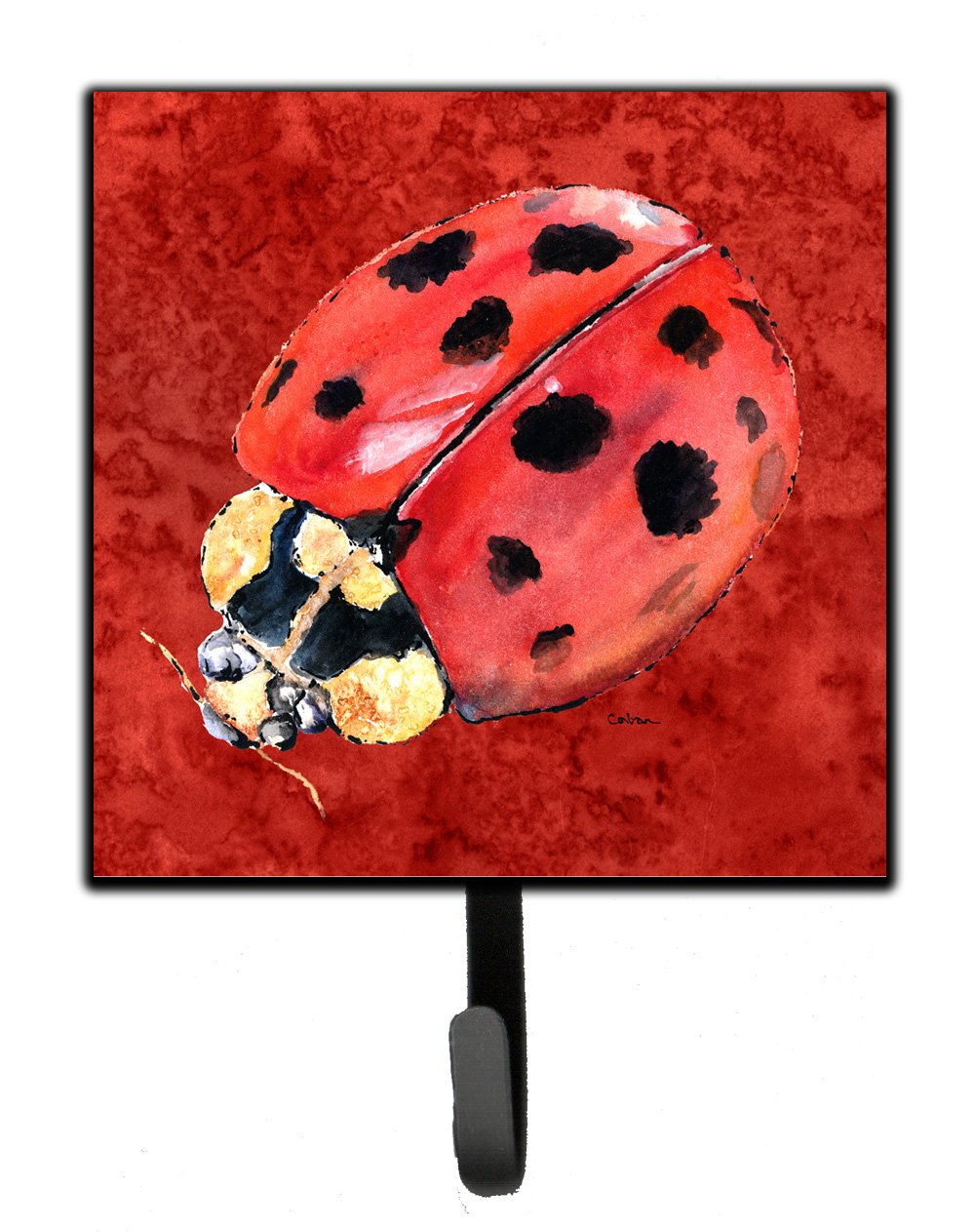 Caroline's Treasures 8870SH4 Cute Ladybug Keychain & Leash Holder - Small Multicolor Key Ring for Pets, Bags, and Home Decor