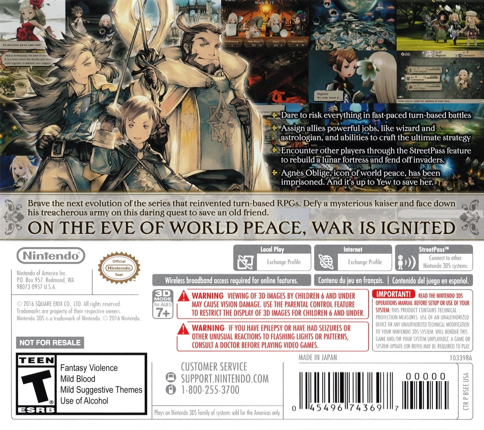 Bravely Second: End Layer - Nintendo 3DS RPG Game | Epic Fantasy Adventure with Job System | Perfect for JRPG Fans & Handheld Gaming Enthusiasts