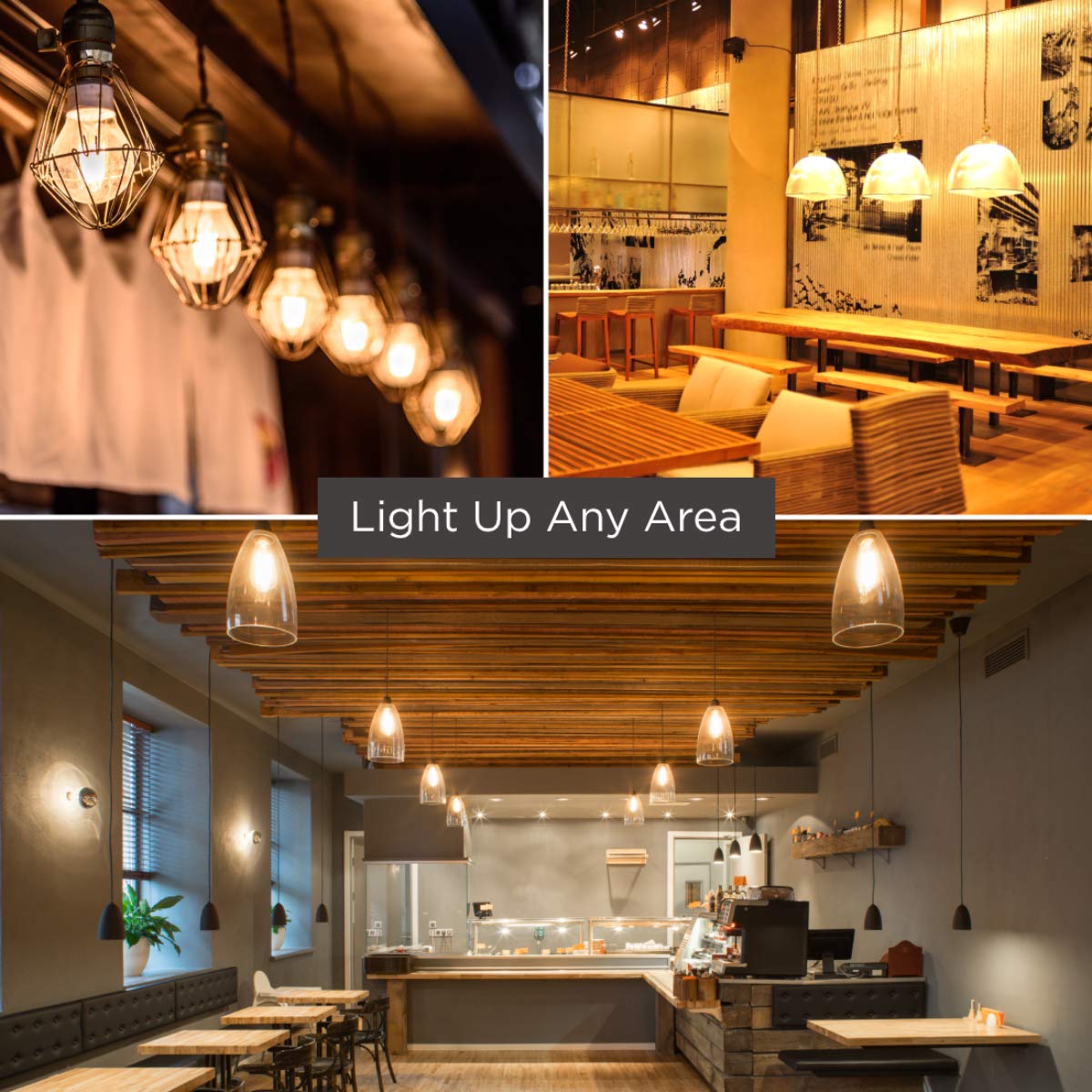 GoodBulb 15-Watt Frosted G25 LED Light Bulbs - E26 Medium Base - 2700K Warm White - 820 Lumens - Pack of 10 - Energy Saving Restaurant Lighting for Cafes, Diners & Home Decor