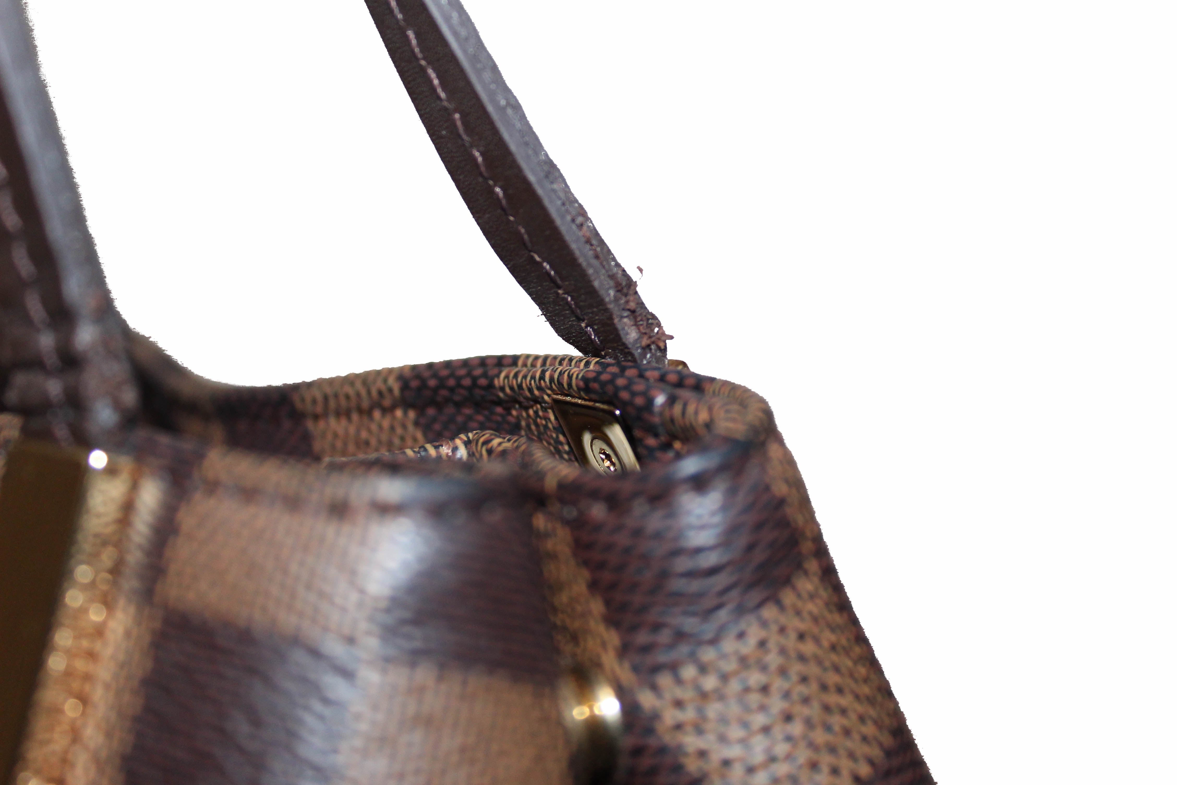 Authentic Louis Vuitton Damier Ebene Marylebone PM Shoulder Bag for Women - Luxury Designer Handbag with Crossbody Strap, Perfect for Work, Travel & Everyday Use