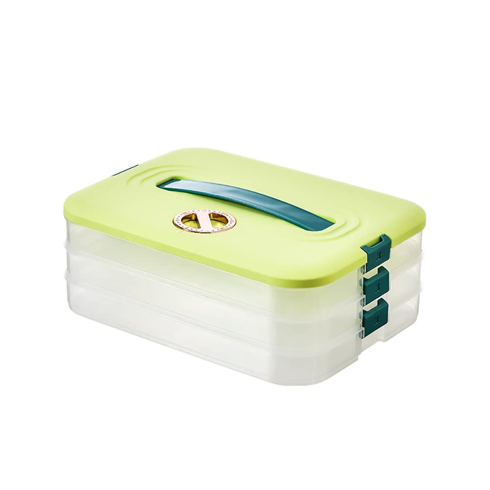 Clear Plastic Food Storage Containers with Lids – Airtight Kitchen & Refrigerator Organizers for Dumplings, Leftovers, Meal Prep | Perfect for Fridge, Freezer & Pantry Organization