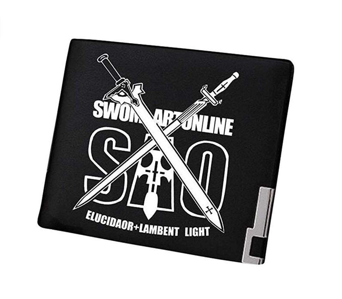 Sword Art Online Anime Artificial Leather Wallet - Stylish Billfold for Men & Women - Perfect for Cosplay, Collectors, and Everyday Use