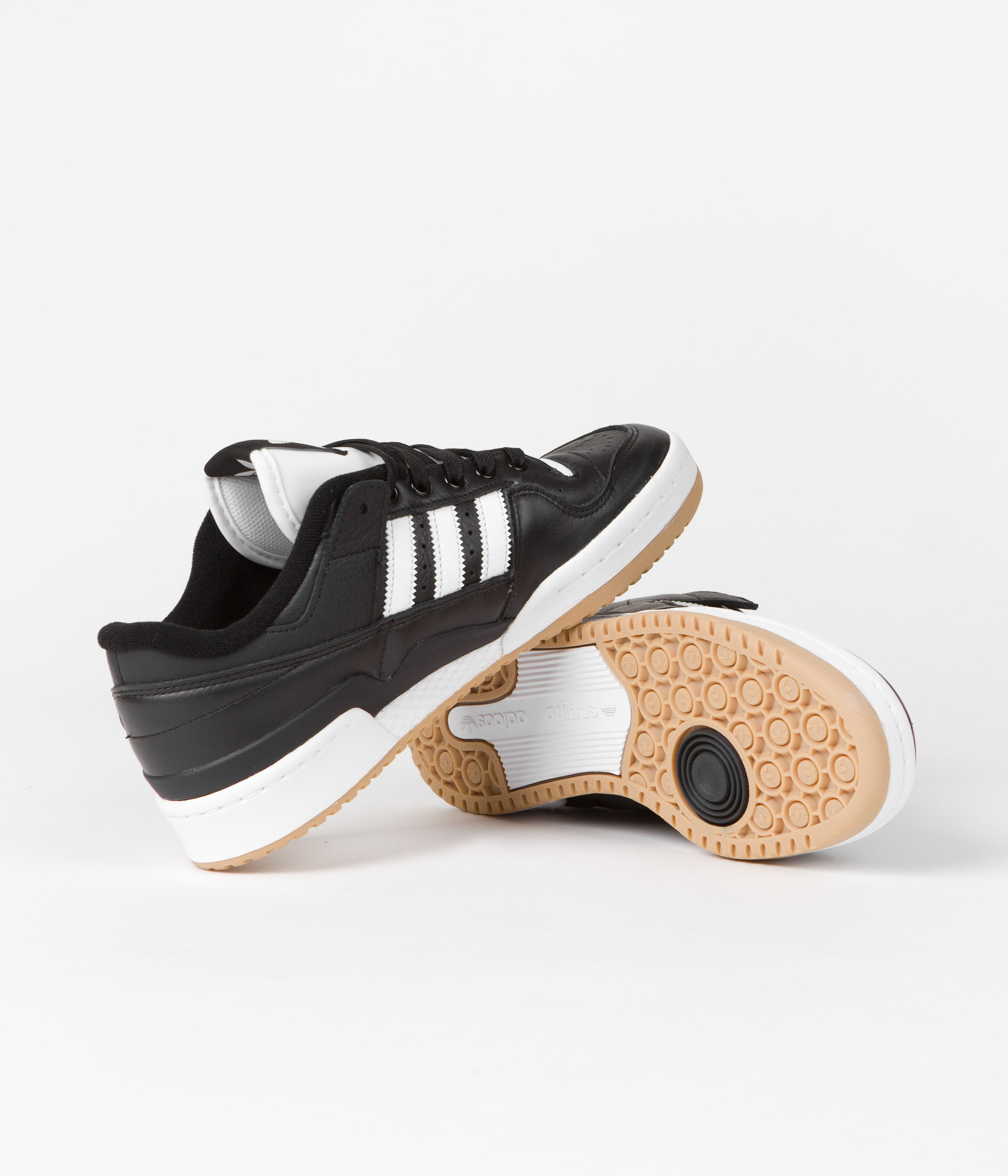 Adidas Forum 84 Low ADV Sneakers - Core Black & Chalk White - Men's Basketball Shoes for Casual Wear & Street Style