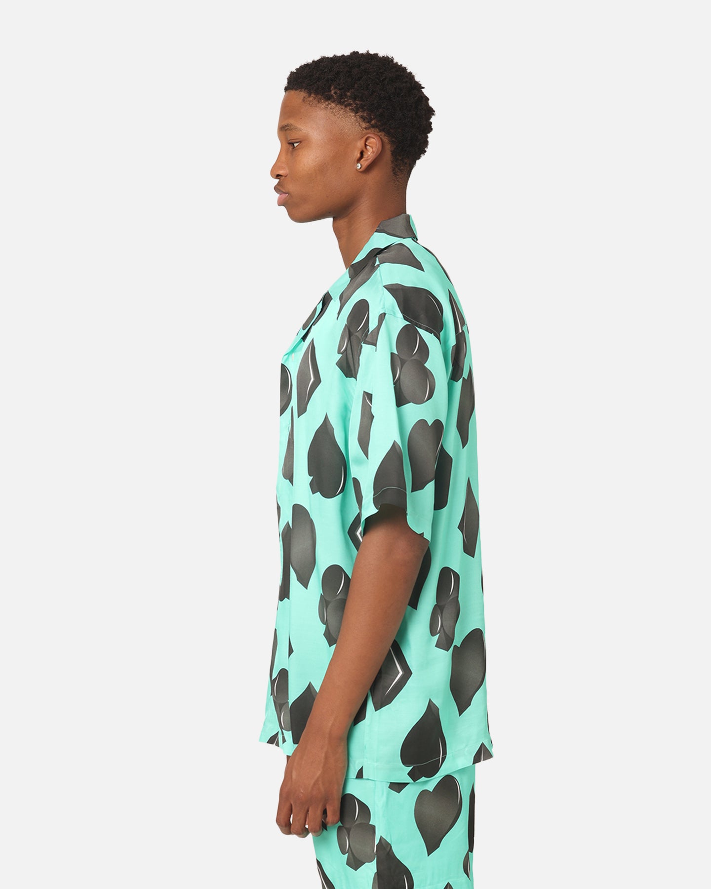 99 Cabana Men's Short Sleeve Button Up Shirt - 4-Piece Hawaiian Casual Shirt Set in Teal & Black - Perfect for Beach Vacation, Summer Party and Tropical Getaway