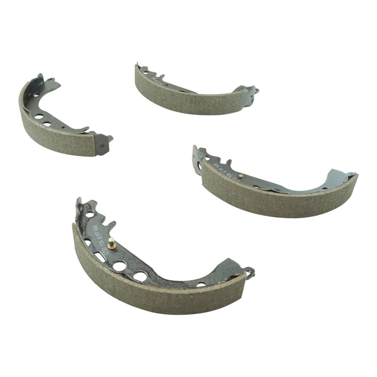 High-Performance Front & Rear Ceramic Brake Pads with Drum Shoes & Hardware Kit - Premium Brake Fluid Included | Smooth Stopping Power for Cars, Trucks & SUVs | Ideal for Daily Commuting, Highway Driving & Heavy Loads