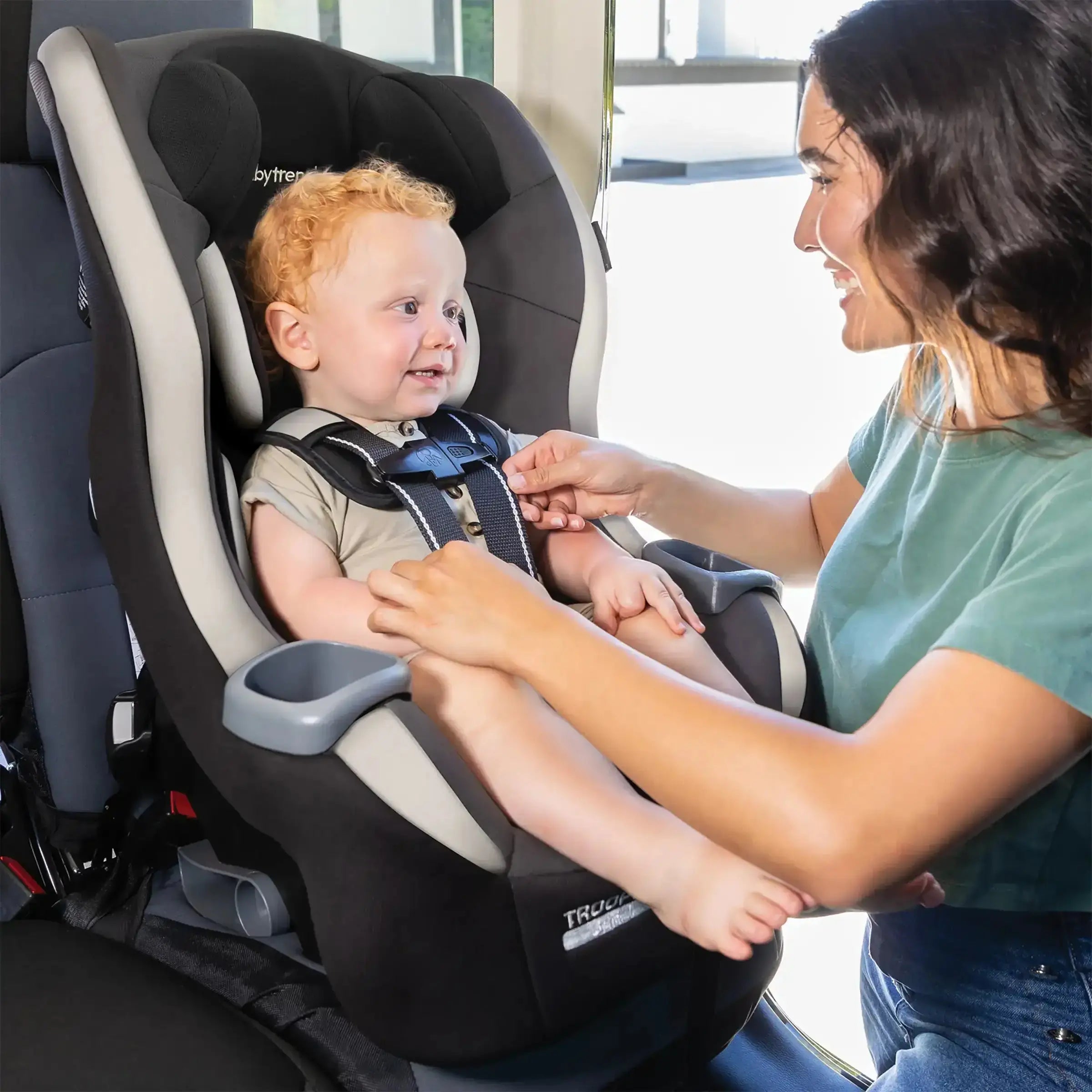 Trooper™ SLIM 3-in-1 Convertible Car Seat with Side Impact Protection - Desert Tan (Walmart Exclusive) | Safe for Infants, Toddlers & Big Kids | Perfect for Travel, School & Family Road Trips