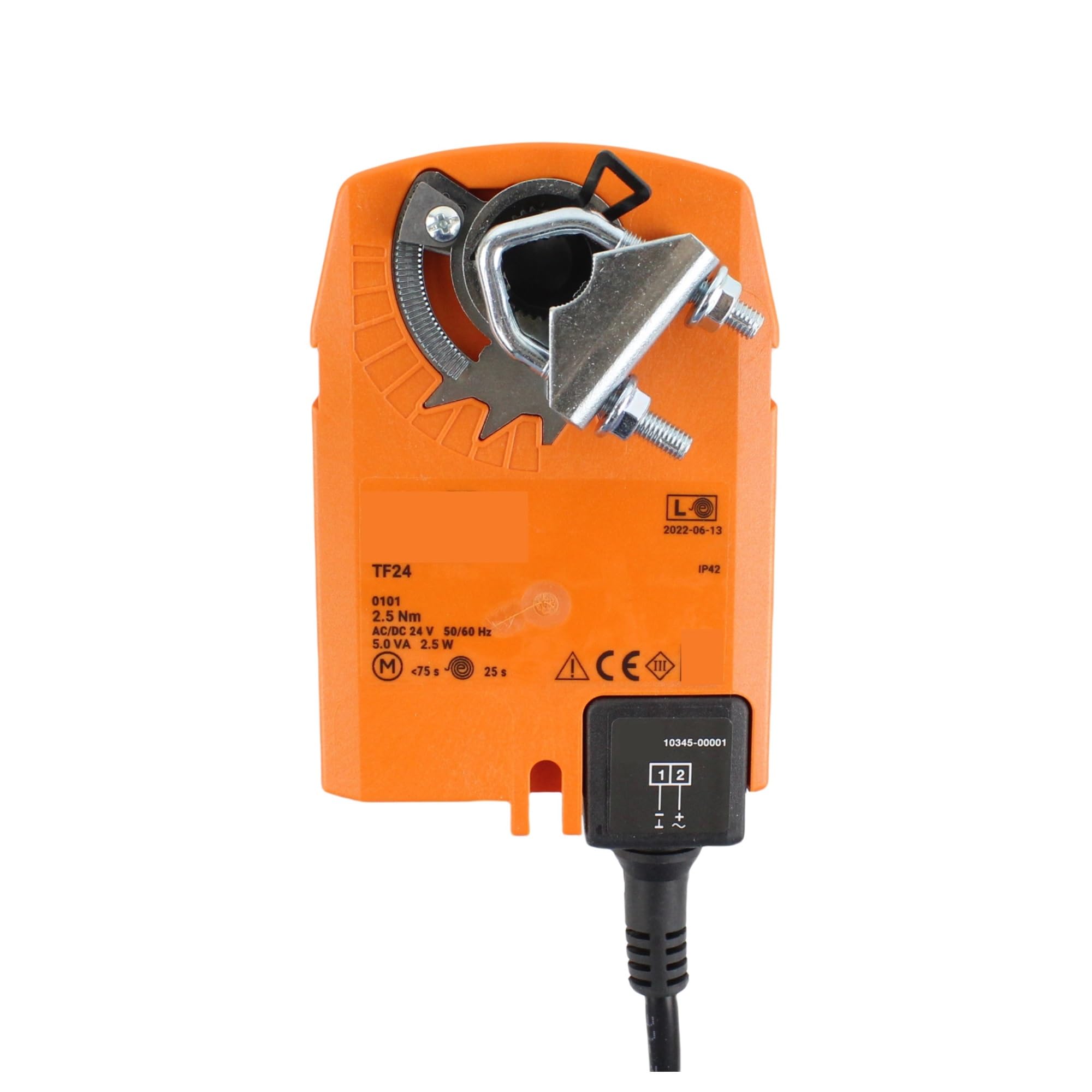 TF24 2.5 NM Spring Return Actuator for Air Valves - Safety Function & Automatic Shutoff | Ideal for HVAC, Industrial Automation & Safety Control Systems