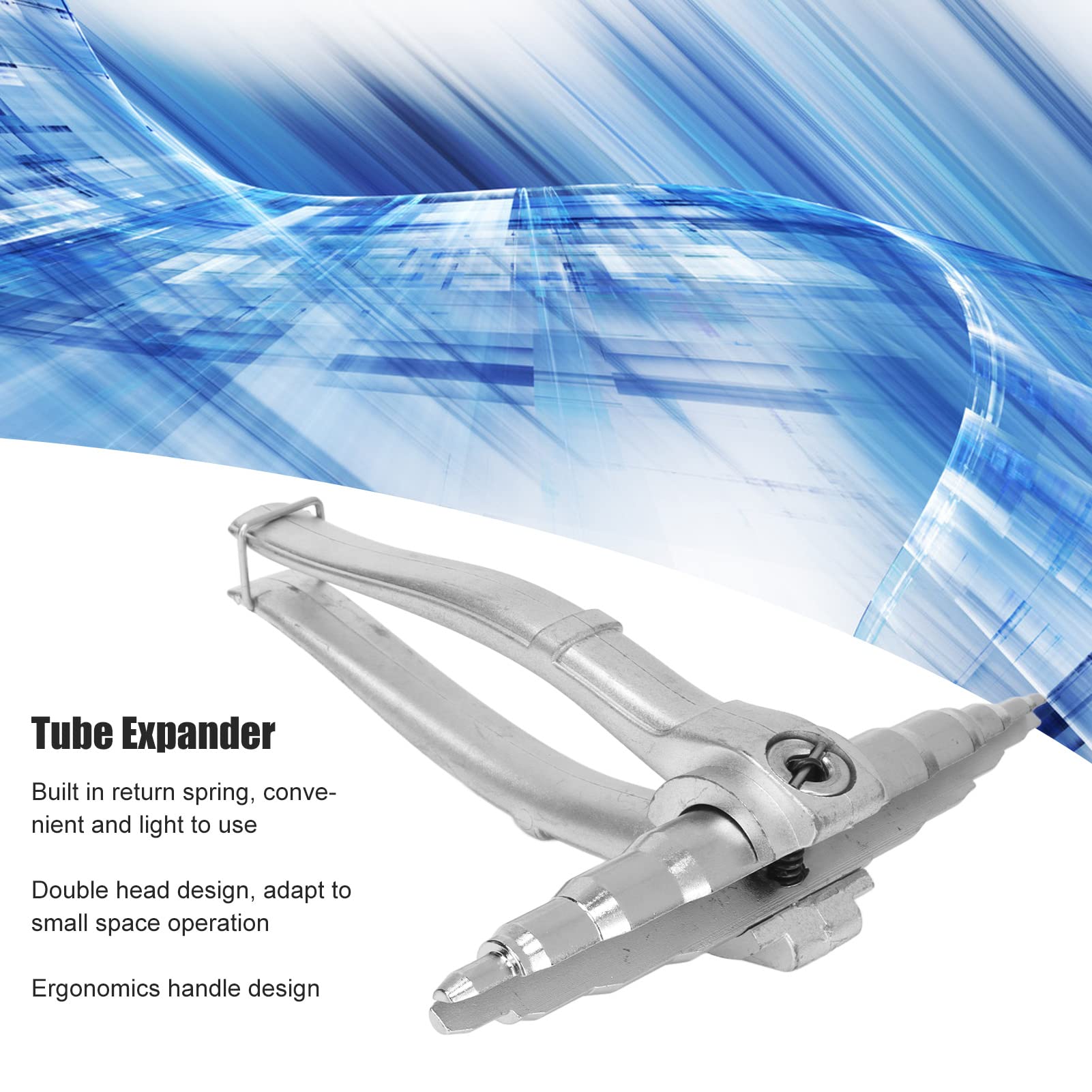 Universal Copper Pipe Tube Expander Tool - Manual Refrigeration Swaging & Expanding Kit with Stainless Steel Mandrel for 1/4