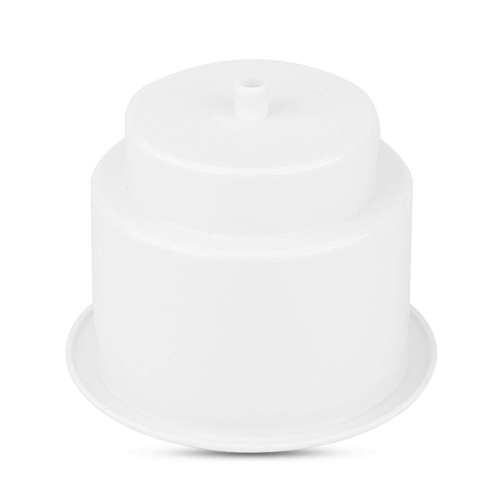 Universal Marine RV Boat Yacht Drink Cup Holder with Drain Hole - White Plastic Beverage Can Bottle Holder for Boating, Camping & Outdoor Adventures