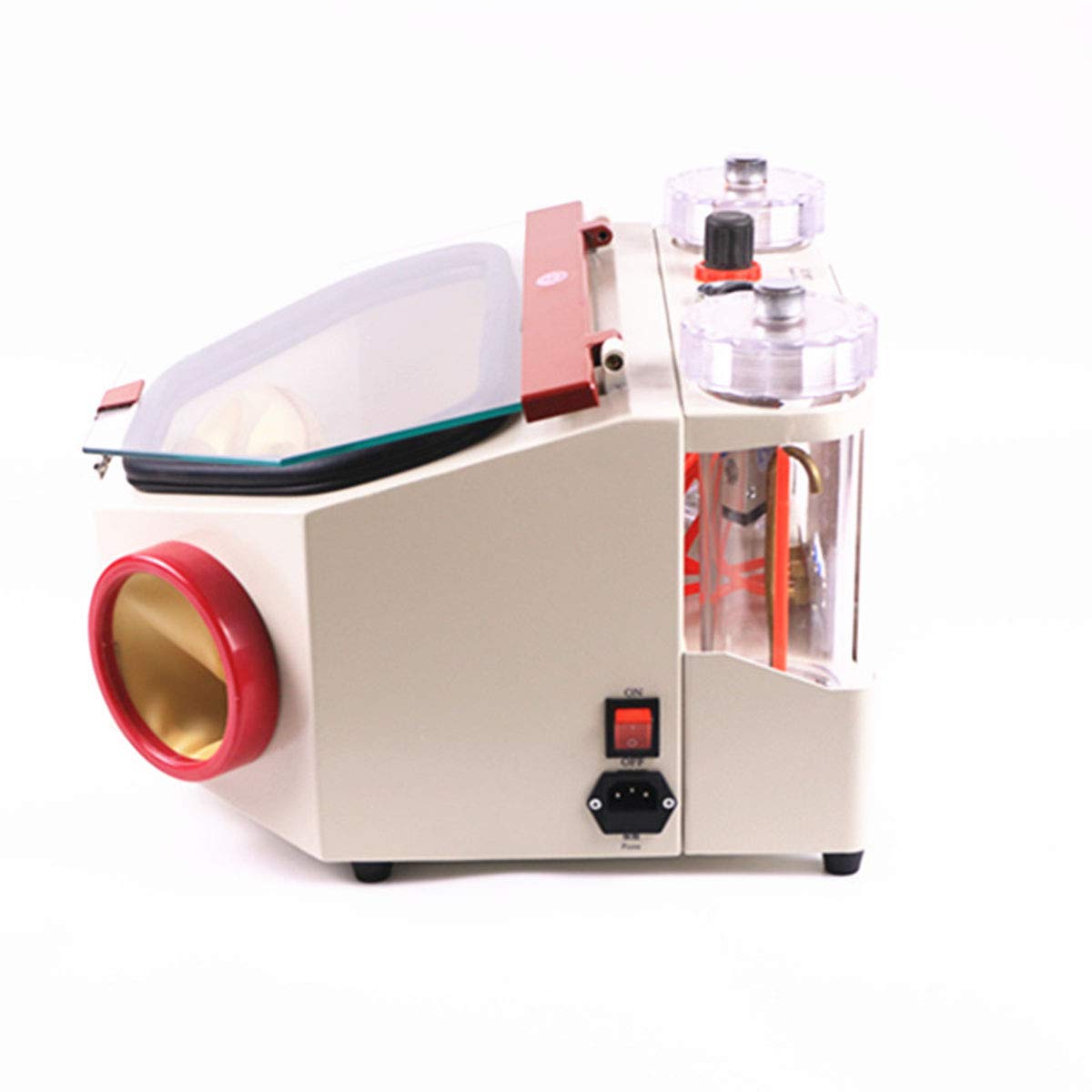 110V Two-Pen Sandblaster Machine for Jewelry Making & Dental Lab Work - Professional Sand Blasting Tool for Metal Cleaning, Surface Preparation & Engraving