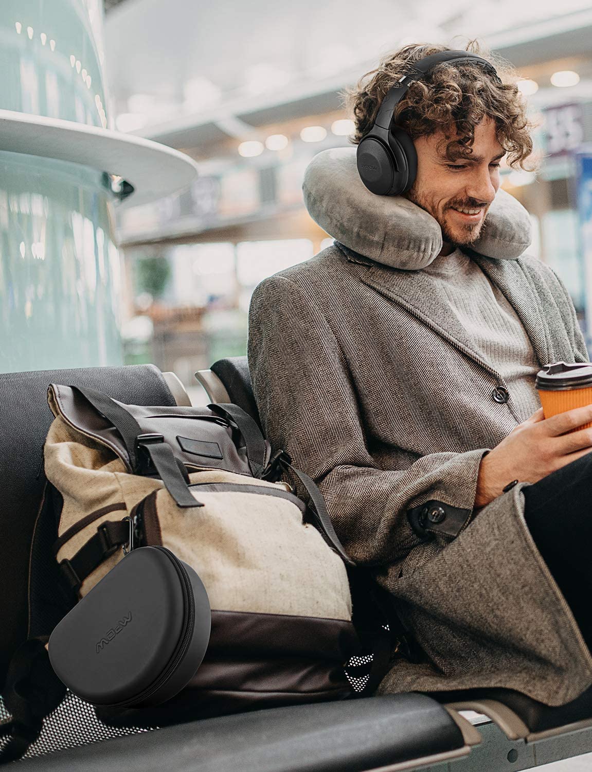 Premium Mpow Headphone Case for Foldable Headphones - Protective Storage Pouch with Soft Interior for Travel, Gym & Daily Use