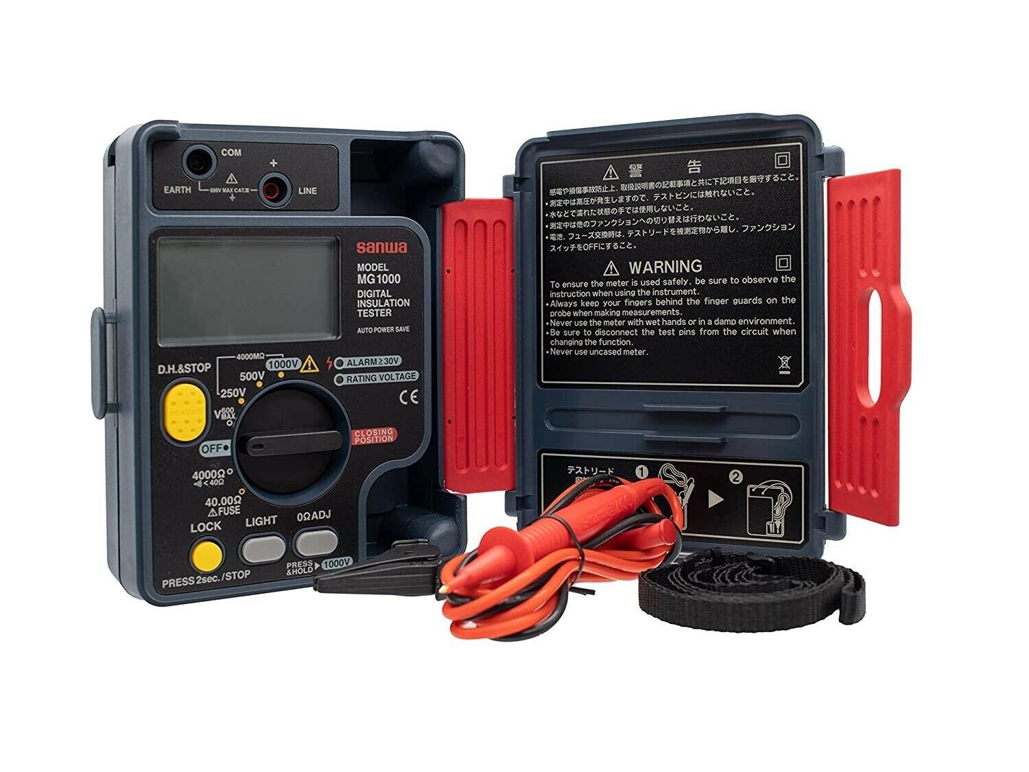MG500 Digital Insulation Tester - IP54 Dustproof & Waterproof Electrical Tester for Home, Industrial and Outdoor Use