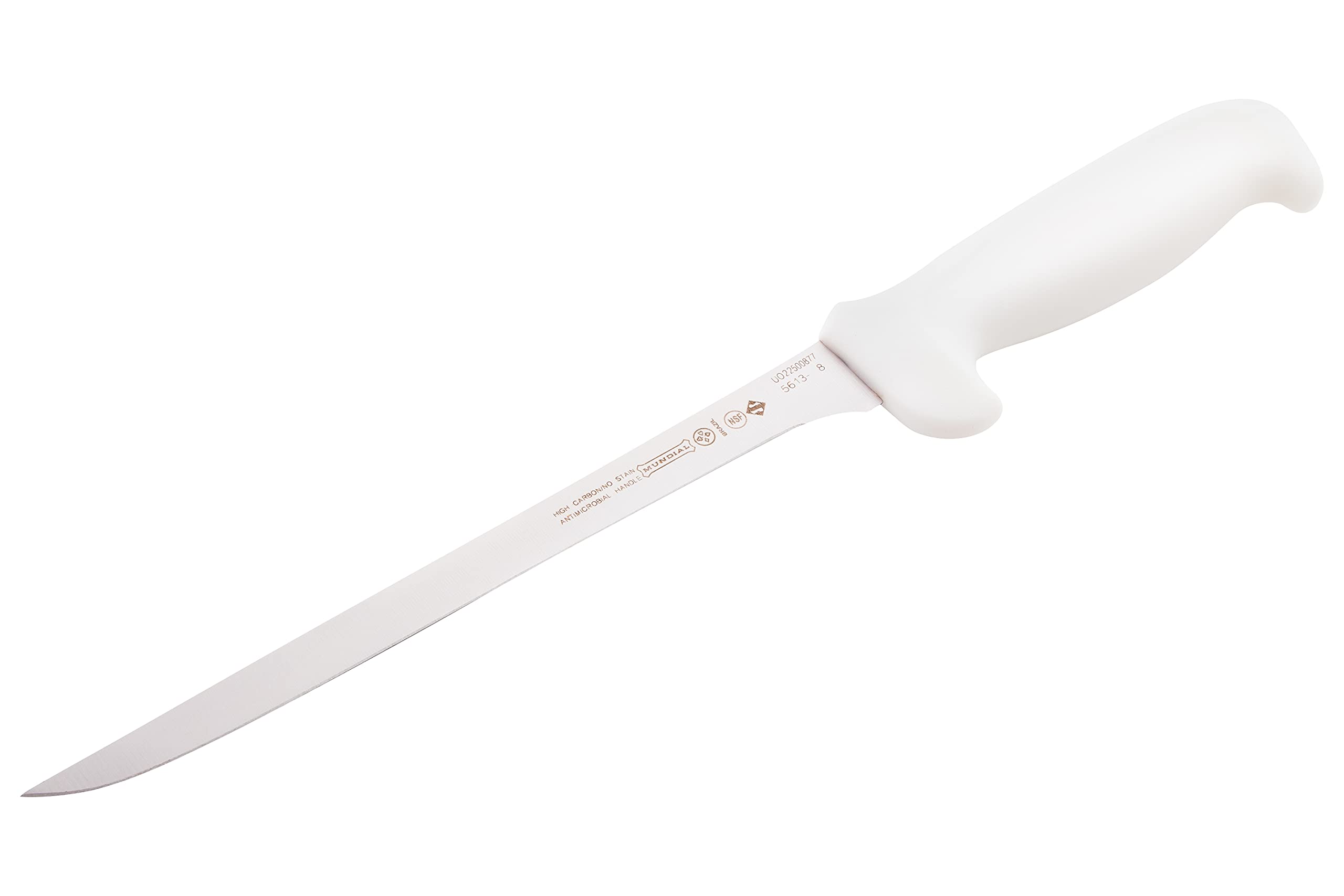 Premium Mundial 5600 Series 8-Inch Fillet Knife with Ergonomic White Handle - Perfect for Fish Cleaning, Cooking & Outdoor Activities