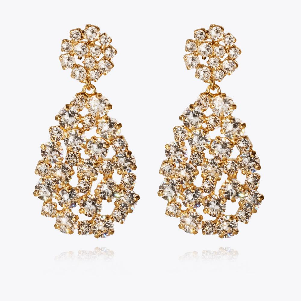Hanna Crystal Earrings for Women - Elegant Dangle Drop Earrings for Party, Wedding & Everyday Wear | Hypoallergenic & Lightweight Fashion Jewelry