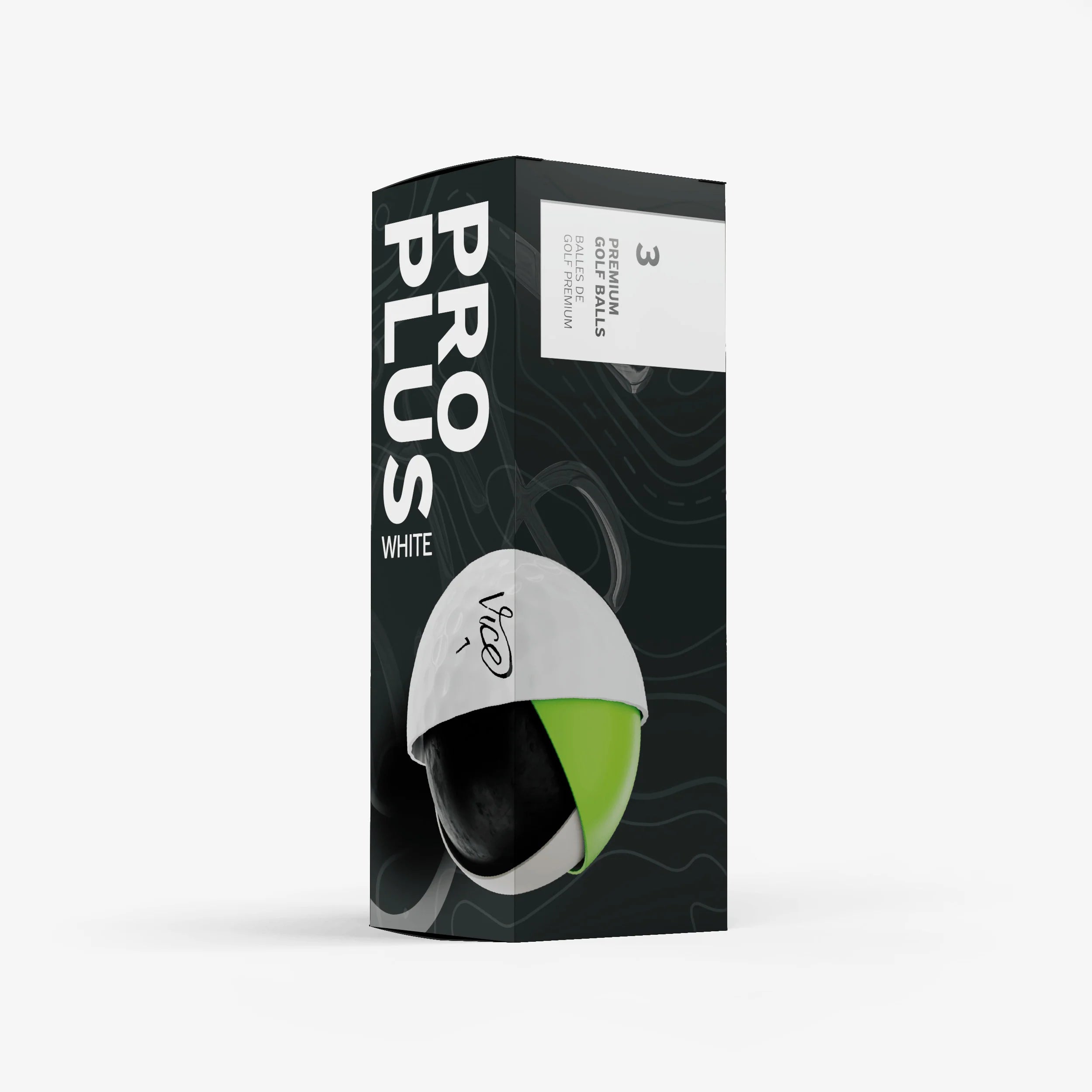 Vice Pro Plus Golf Balls - Premium 3-Piece Urethane Cover for Maximum Spin & Distance | Perfect for Tournament Play & Low Handicap Golfers