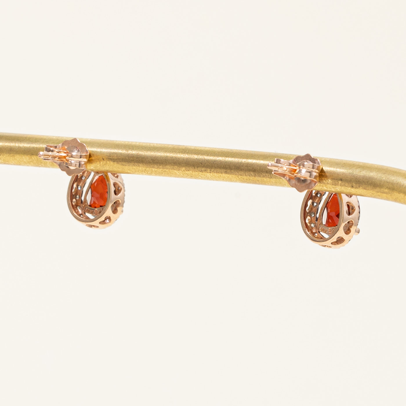 1.50ctw Garnet & Diamond Stud Earrings for Women - 0.14ctw Round Cut Gemstone Jewelry Gift for Anniversary, Valentine's Day | Perfect for Evening Parties, Date Nights & Special Occasions