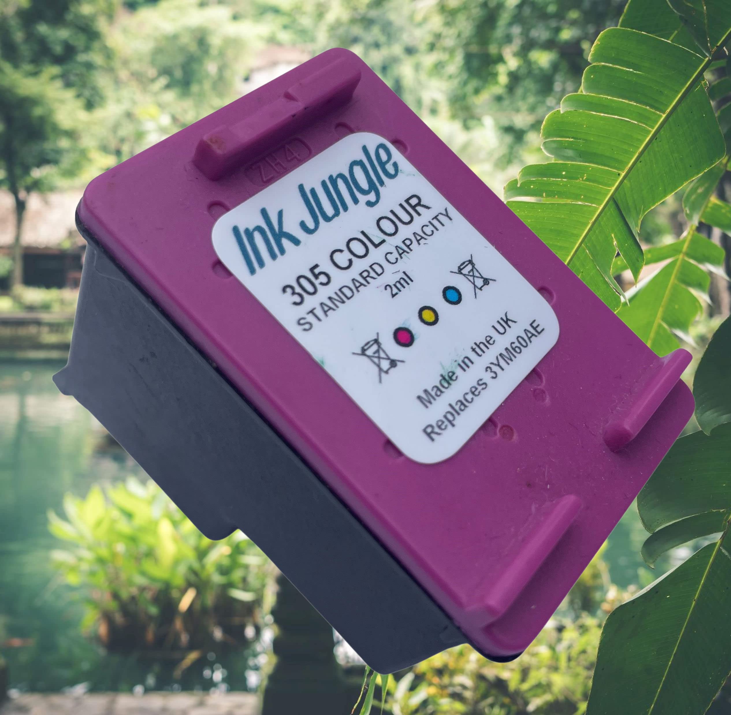 HP 305 Ink Cartridge Combo Pack - 2 Black & 1 Color for DeskJet Printers | Home & Office Use