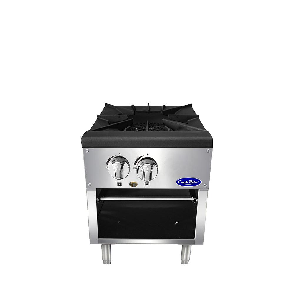 Atosa ATSP-18-1-20 Commercial Natural Gas Single Burner Stock Pot Stove - 80,000 BTU High Power for Restaurant, Catering & Food Service