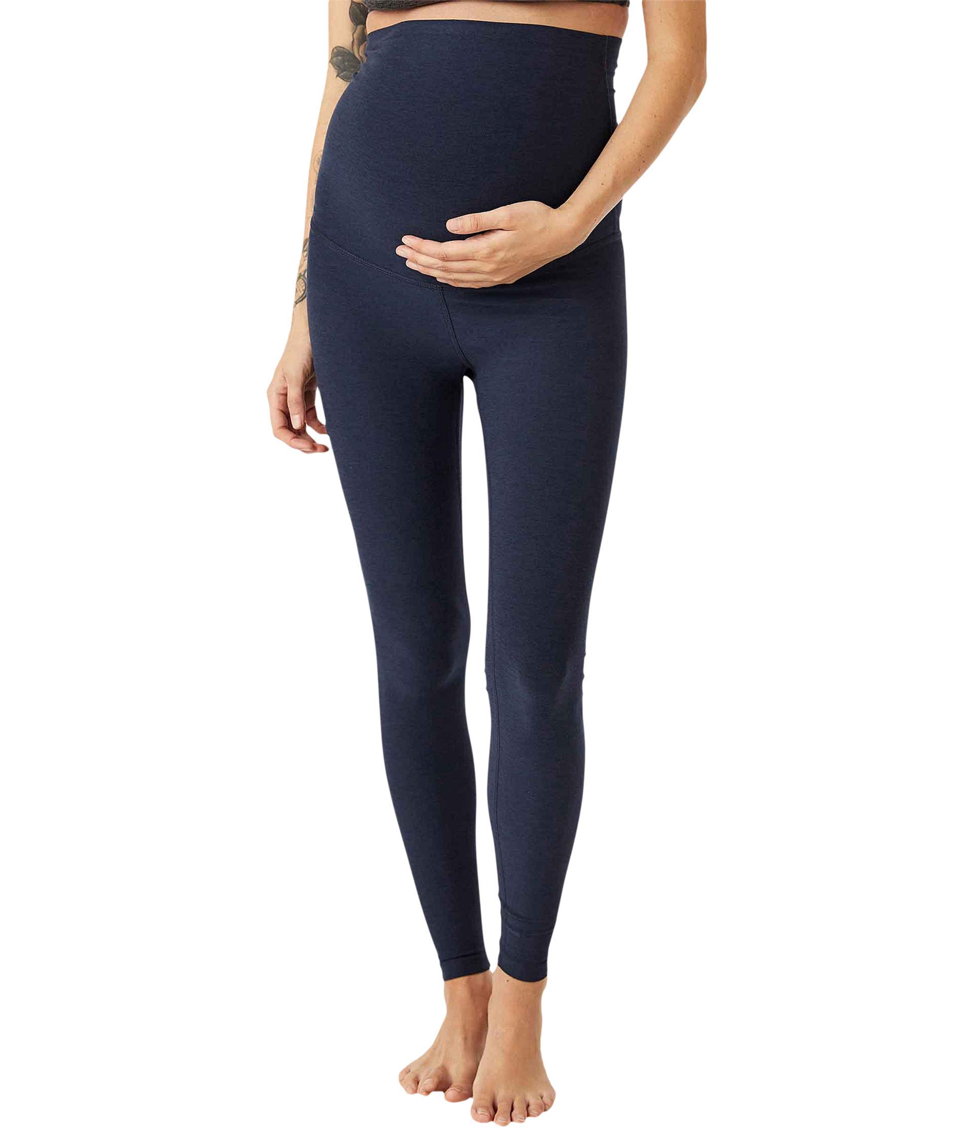 Beyond Yoga Spacedye Love The Bump Maternity Midi Leggings - Women's Full-Length Pregnancy Yoga Pants - Soft Stretchy Comfort for Prenatal Workouts & Everyday Wear