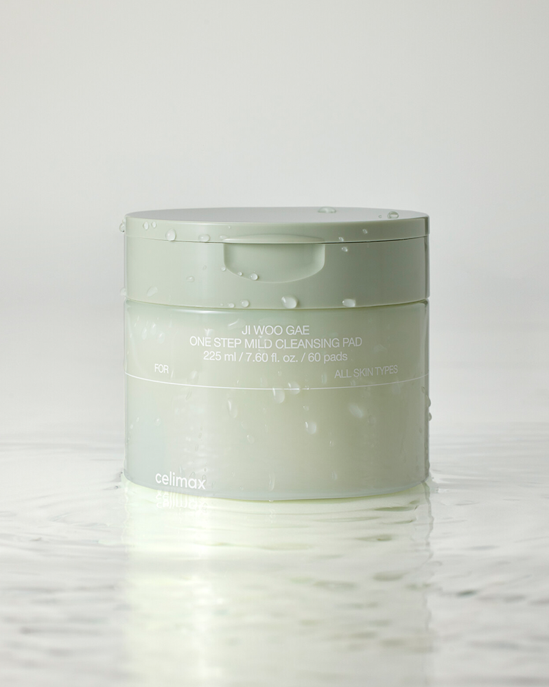 Celimax Jiwoogae One Step Mild Cleansing Pads - Gentle Exfoliating & Cleansing Facial Wipes for Sensitive Skin | Daily Skincare Routine & Travel Essential