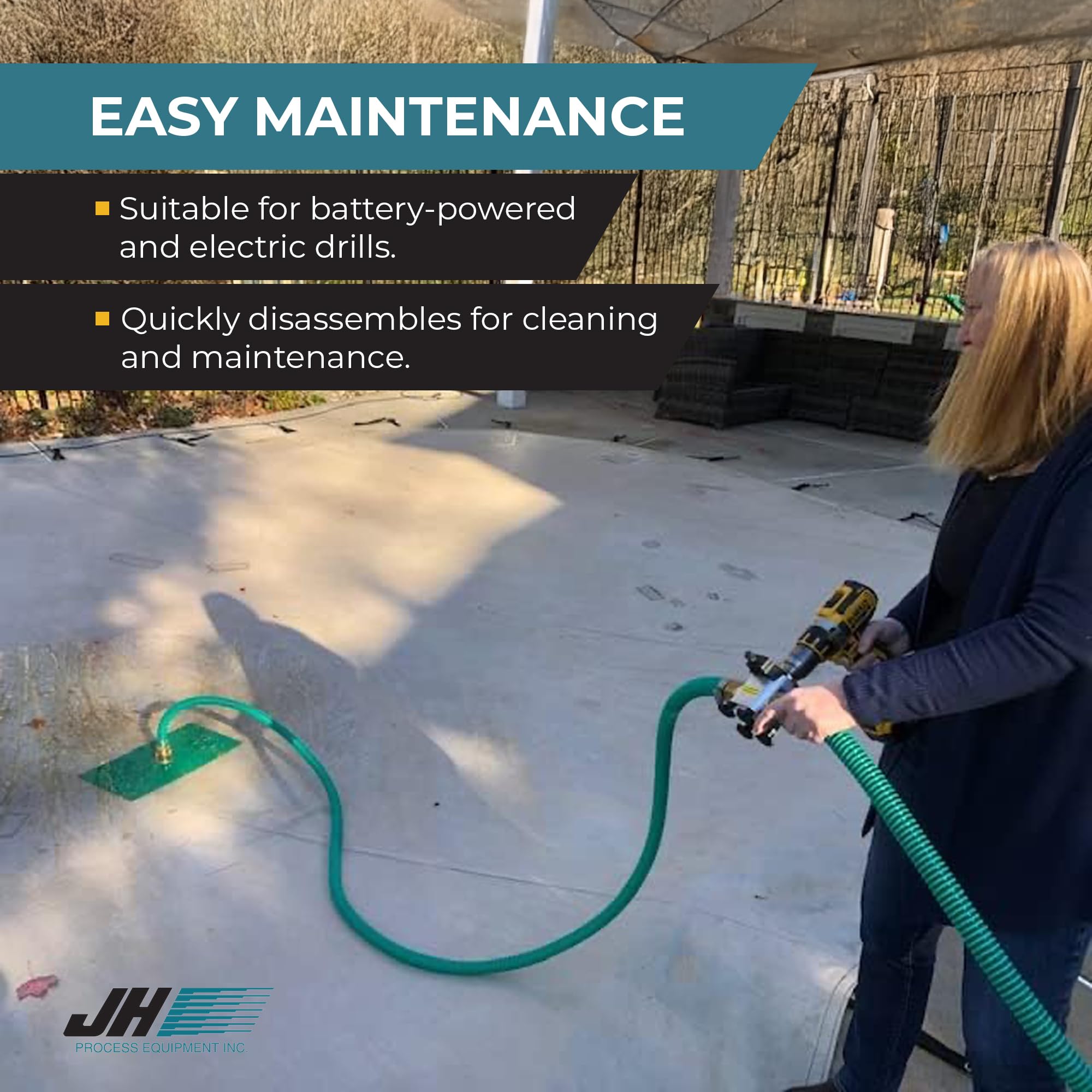 Unistar 2001-A Drill Powered Pump - Self-Priming Portable Fluid Transfer Pump for Water, Oil, Diesel, Liquid & Grease - 8 GPM, 58 PSI - Compatible with Electric & Cordless Drills (Drill Not Included) - Ideal for Home, Garage, Farm & Automotive Fluid Transfer