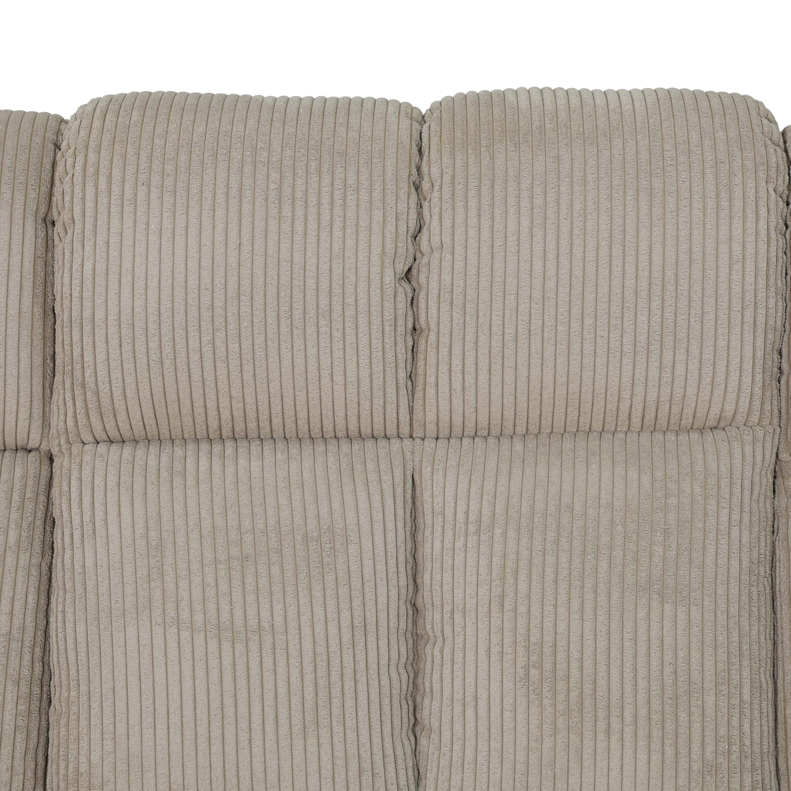 Premium Microfiber Sofa Set for Living Room - Comfortable 3-Piece Sectional Couch with Ottoman for Home, Game Room, Dorm & Hotel | Perfect for Lounging, Entertaining Guests & Small Space Living