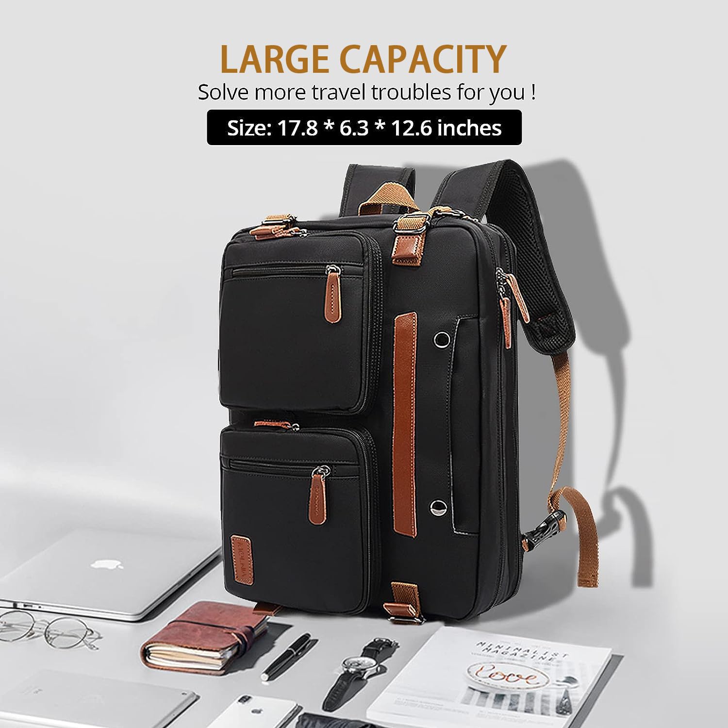 MOLNIA 3-in-1 Laptop Backpack for 17.3