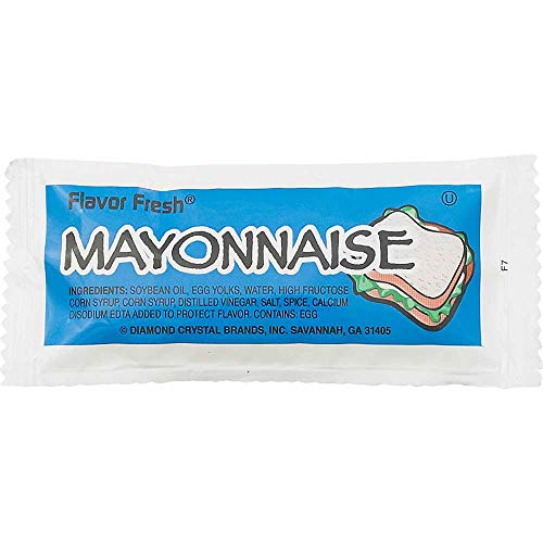Flavor Fresh Mayonnaise Pouch - 9 Gram Single Serve Pack (200 Count Case) | Perfect for Restaurants, Catering & On-the-Go Meals