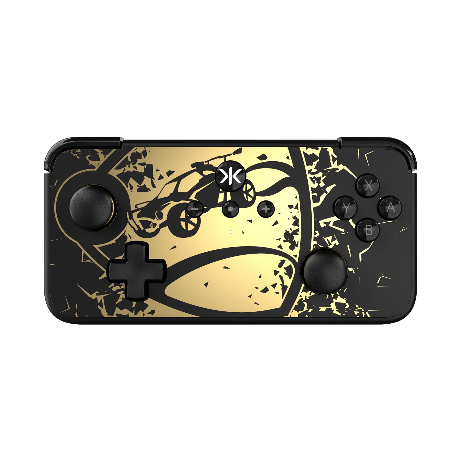 CRKD NEO S Wireless Controller for Nintendo Switch OLED, PC, Mobile, Smart TV - Compatible with Steam Deck OLED, Legion Go & ROG Ally - Rocket League Gold Edition with Charging Dock - Perfect for Gaming, Streaming & Multiplayer Sessions
